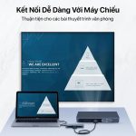 Ugreen USB-C To 3 USB 3.0 + HDMI + VGA + LAN + Adapter USB-C CM256 - Ảnh 3