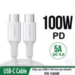 Ugreen - Cáp sạc USB type-C CABLE 2M 100W - White - Ảnh 4
