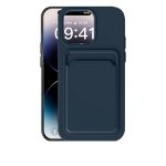 Case Mipow Card Bag TPU Leather Case For iPhone 15 Pro Max 6.7 Inch 2023 - Dark Blue - Ảnh 3