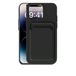 Case Mipow Card Bag TPU Leather Case For iPhone 15 Pro Max 6.7 Inch 2023 - Dark Grey