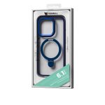 Case Mipow Magsafe Stand 2 In 1 Transparent For iPhone 15 6.1 Inch - Blue - Ảnh 3