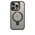 Case Mipow Magsafe Stand 2 In 1 Transparent For iPhone 15 Pro 6.1 Inch - Black - Ảnh 2
