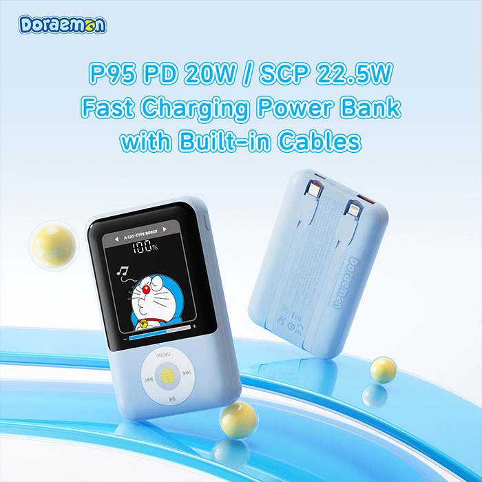 doraemon_p95_with_dual_wire_pd_225w_fast_charging_mobile_10000mah_41-700x700 Pin sạc dự phòng DORAEMON POWER BANK - 10000mAh - Ảnh 3