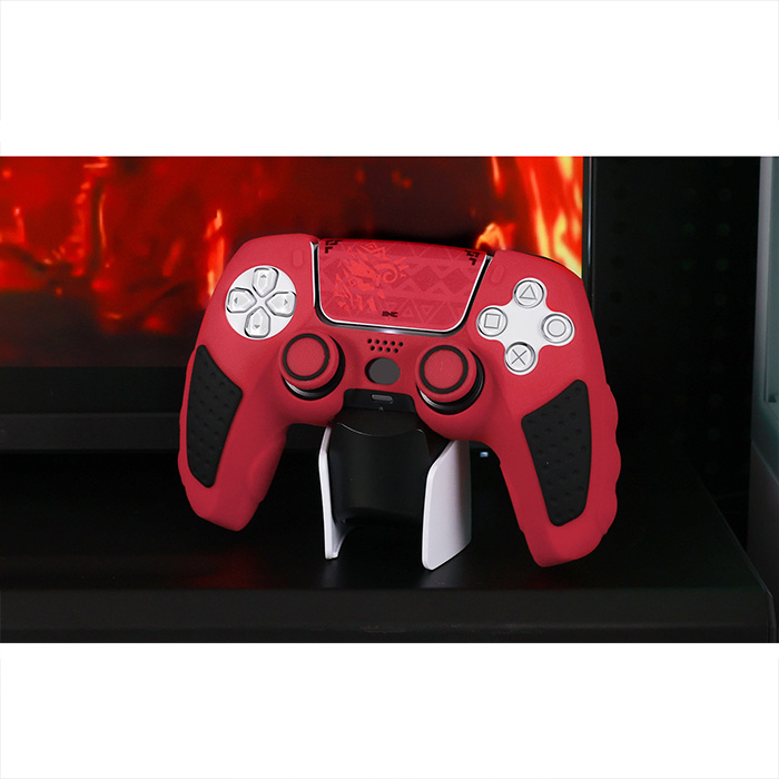 IINE - Silicon Dualsense PS5 With Analog Caps - Monster Hunter Wild Edition - Ảnh 3