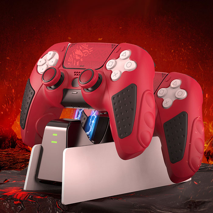 IINE - Silicon Dualsense PS5 With Analog Caps - Monster Hunter Wild Edition - Ảnh 5