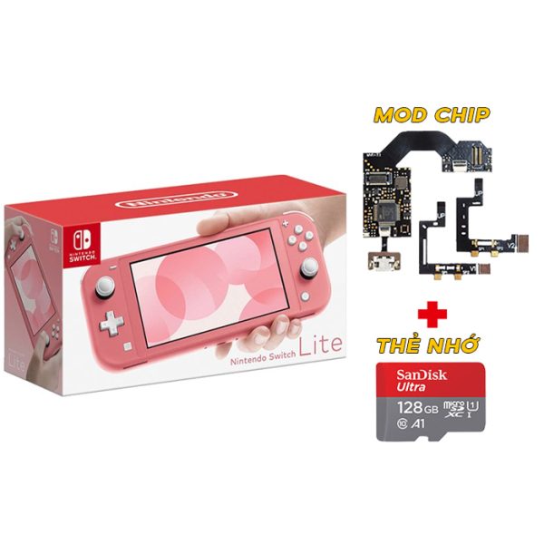 Nintendo Switch Lite Coral Mod + MicroSD 128GB - Secondhand