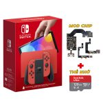 Nintendo Switch OLED model - Mario Red Edition Mod + Micro SD 128GB - Secondhand