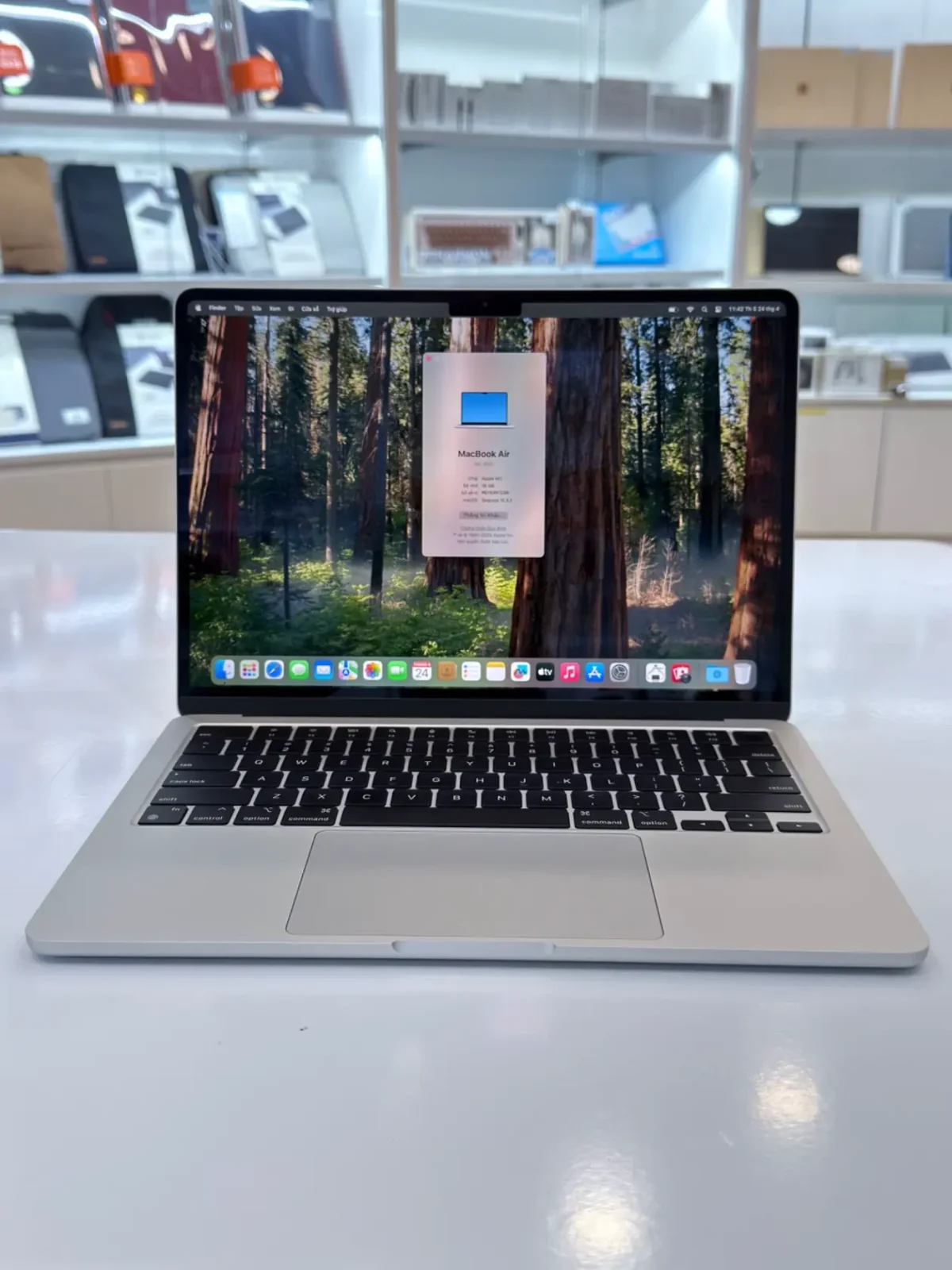 2022 Macbook Air 13.6 inch M2-16GB-256GB-8GPU Silver MC7V4 - Full Box - Ảnh 3
