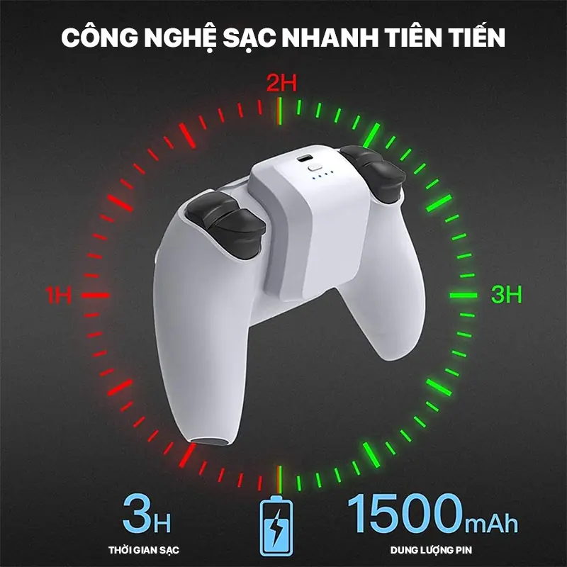 DOBE BATTERY PACK FOR PS5 DUALSENSE 1500mAh 01