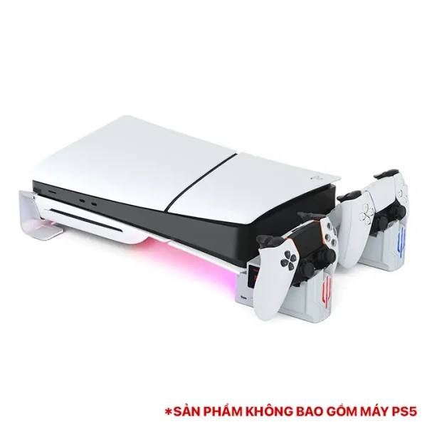 PS5 SLIM/PRO HORIZONTAL STAND WITH COOLING FAN + RGB LIGHT
