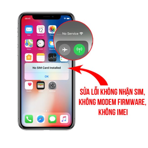 Lỗi Không Nhận Sim, No iMei, No Modem Firmware - iPhone XS