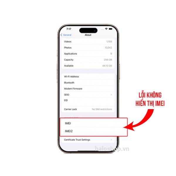 iPhone 16 Pro Lỗi Không Nhận Sim, No iMei, No Modem Firmware