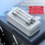 Pin sạc dự phòng Philips -DLP9693 - 22.5W With 3 Cables  - 30000mAh - Ảnh 6