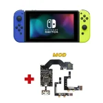 Nintendo Switch - Neon Blue Neon Yellow Joy-Con Mod + Micro SD 128GB - Secondhand