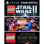 Game Lego Star Wars + Marvel Vs Capcom Infinite - PS4 - Digital