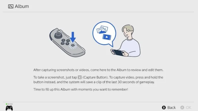 nintendo switch 2 ghi hinh 30 giay