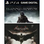 Game Shadow of Mordor + Batman Arkham Knight - PS4 - Digital