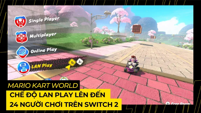 Mario Kart World: Hé Lộ Chế Độ LAN Play Với Khả Năng 24 Người Chơi Trên Nintendo Switch 2 9 lan play mode mario kart world