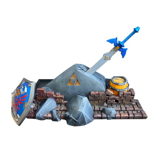 Base Dock Switch V1/V2/Oled - Zelda Master Sword And Hyrule Shield