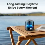 Rock - Doraemon S58 Glass Luminuos Speaker- Blue - Ảnh 3