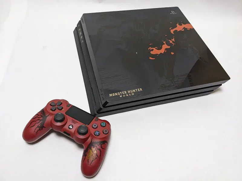 PS4 PRO 1TB MONSTER HUNTER WORLD LIMITED EDITION 01