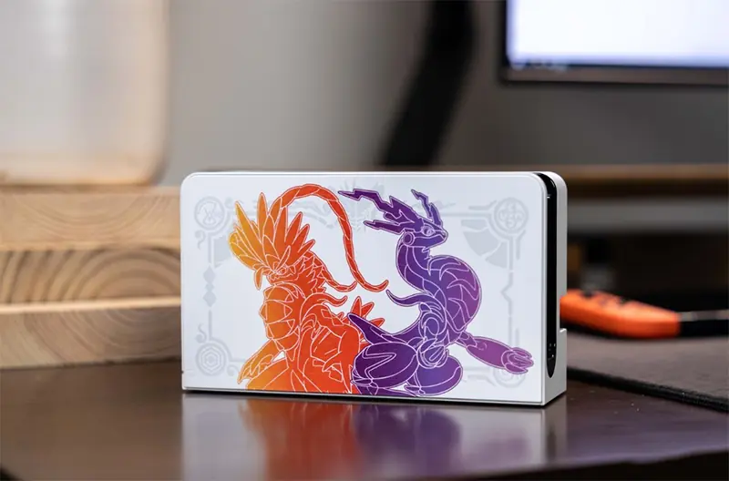 SWITCH OLED POKEMON SCARLET VIOLET EDITION DOCK 01