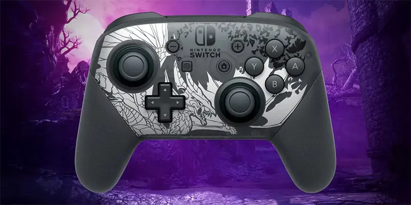Nintendo Switch Pro Controller Sunbreak Edition 1 SWITCH PRO CONTROLLER MONSTER HUNTER SUNBREAK 01