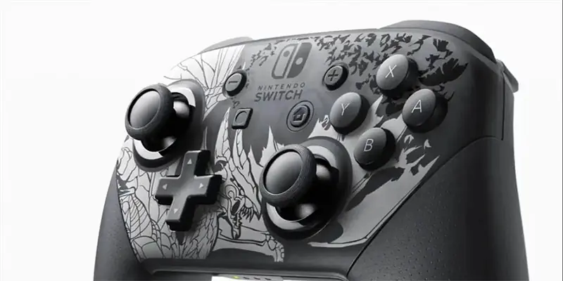 Nintendo Switch Pro Controller Sunbreak Edition 2 SWITCH PRO CONTROLLER MONSTER HUNTER SUNBREAK 02