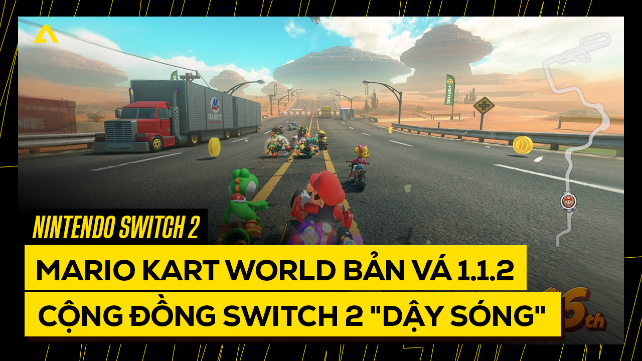 Mario Kart World Bản Vá 1.1.2: Nintendo "Phá Tan" Mẹo Đua 3 Vòng, Cộng Đồng Switch 2 "Dậy Sóng" 4 mario kart ban va 1.1.2
