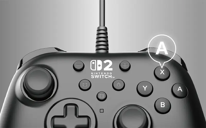 Hori - Nintendo Switch 2 Wired Controller Turbo 3 HORI NINTENDO SWITCH 2 WIRED CONTROLLER TURBO WHITE 03