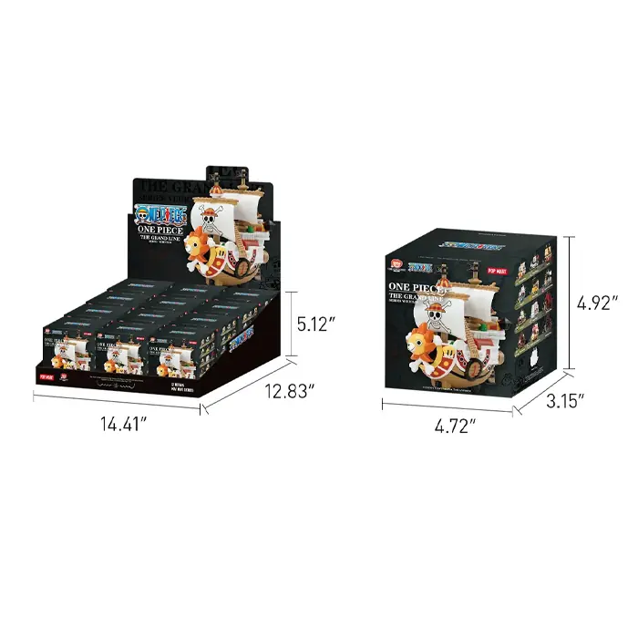 ONE PIECE THE GRAND LINE SERIES VEHICLES BLIND BOX FULL SET 04