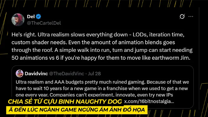 Đồ Họa Chân Thực Hủy Hoại Sáng Tạo: Lời Cảnh Báo Từ Cựu Naughty Dog 5 THUMB BAI VIET 2 6