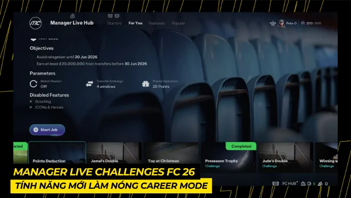 Manager Live Challenges FC 26 – Tính Năng Mới Làm Nóng Career Mode 4 THUMB BAI VIET 4 2