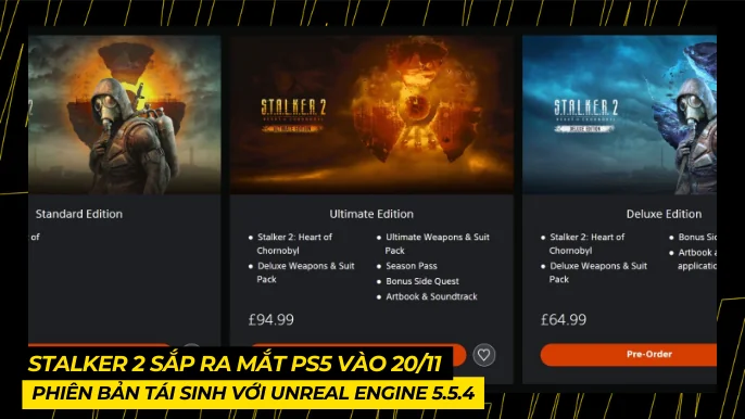 STALKER 2 Sắp Ra Mắt PS5 Vào 20/11: Phiên Bản Tái Sinh Với Unreal Engine 5.5.4 5 THUMB BAI VIET 7 7