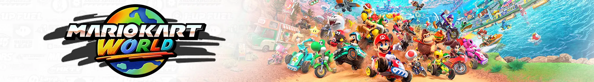 Collection Mario Kart World 1 mario kart world 3