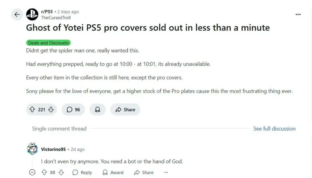 Ốp Lưng PS5 Pro Bản Giới Hạn “Cháy Hàng” Trong Vài Phút Do Scalper 4 ốp lưng PS5 Pro