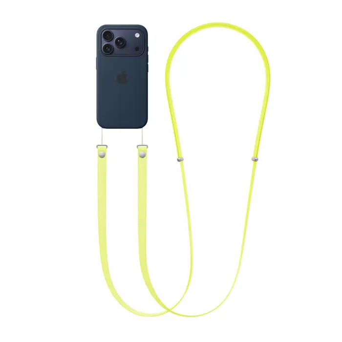 APPLE CROSSBODY STRAP NEON YELLOW 01