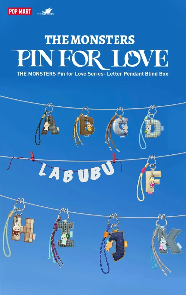 THE MONSTER PIN FOR LOVE SERIES LETTER PENDANT 01