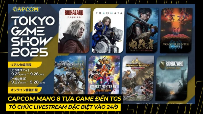 Capcom Mang 8 Tựa Game Đến TGS, Livestream Đặc Biệt Vào 24/9 3 THUMB BAI VIET 1 1