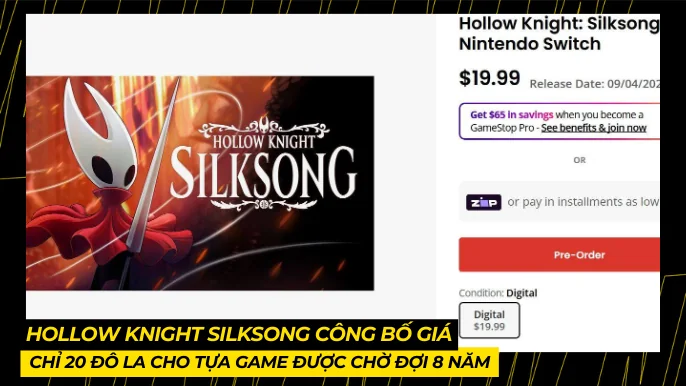 Hollow Knight Silksong Công Bố Giá: Mức 20 Đô La Là "Món Hời" 3 THUMB BAI VIET 11