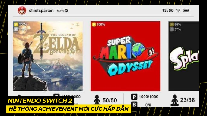 Nintendo Switch 2: Hé Lộ Hệ Thống Thành Tích Mới Cực Hấp Dẫn 3 THUMB BAI VIET 28