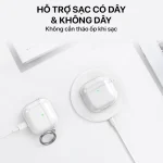 Airpods 4 Transparent Case Pink - Ahastyle - Ảnh 5