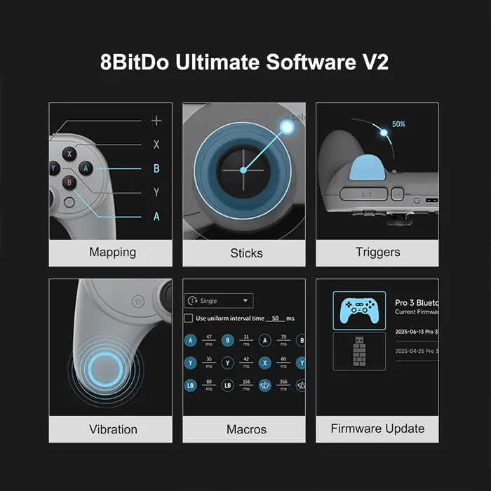 8BITDO - Pro 3 Controller 6 8BITDO PRO 3 CONTROLLER 06