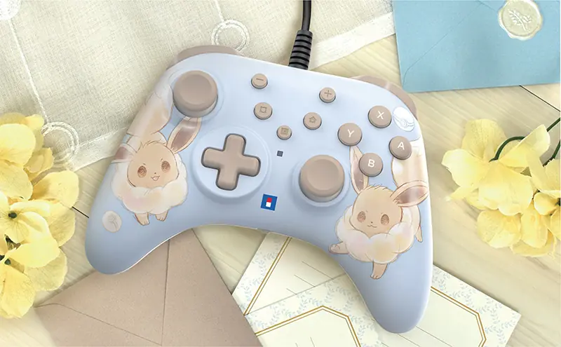 Nintendo Switch 2 Wired Controller Turbo - Fluffy Eevee 2 HORI NINTENDO SWITCH 2 WIRED CONTROLLER TURBO FLUFFY EEVEE 02