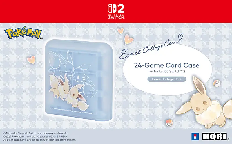 NINTENDO SWITCH 2 CARD CASE 24 SLOT FLUFFY EEVEE 01
