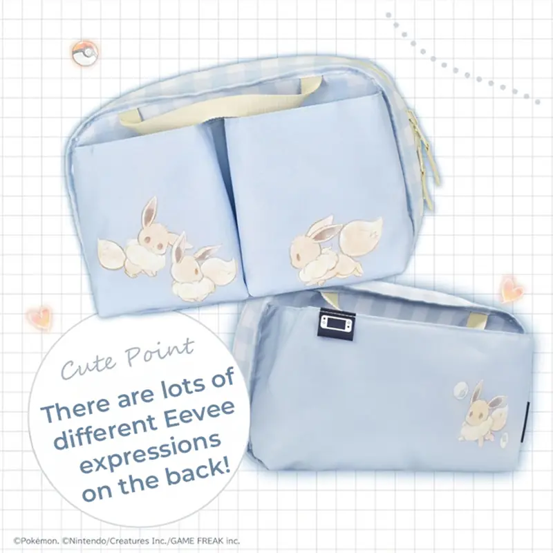 NINTENDO SWITCH 2 REVERSIBLE STORAGE BAG FLUFFY EEVEE 02