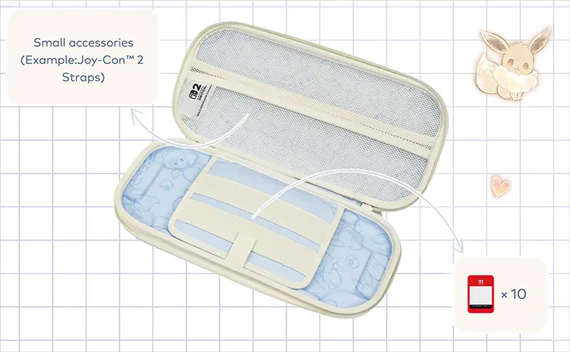 NINTENDO SWITCH 2 SLIM HARDPOUCH PLUS FLUFFY EEVEE 02