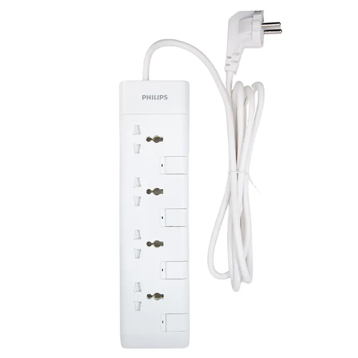 PHILIP - Ổ Cấm Điện 4 Lỗ Công Tắc Riêng , Dài 2m - CHP3141WA/74