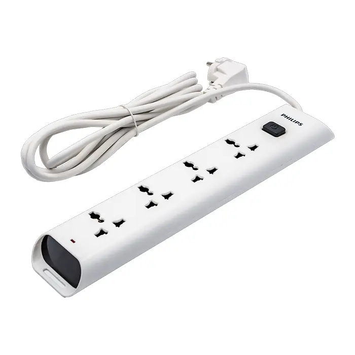 PHILIP - O CAM DIEN 4 LO, DAI 2M 42 PHILIP - Ổ Cấm Điện  4 Lỗ, Dài 2M CHP2442WA/74 - Ảnh 3