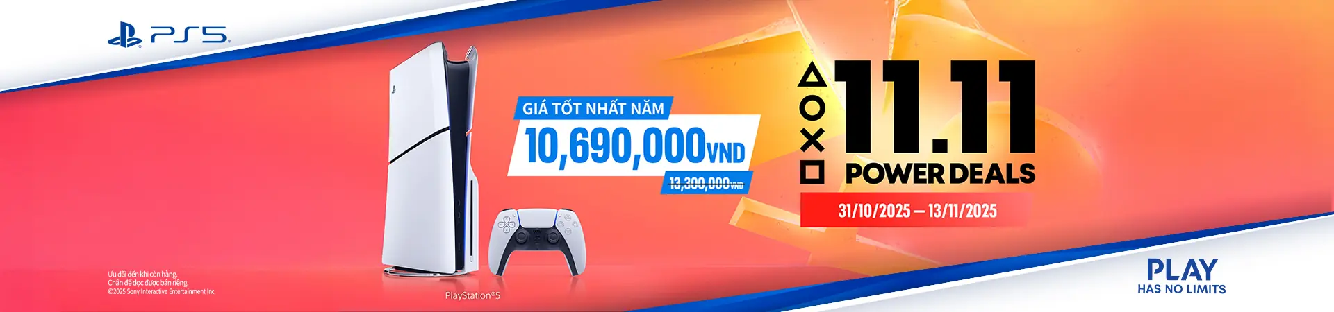 SONY Power Deals 1 PS5 banner web desktop 1920x450 1